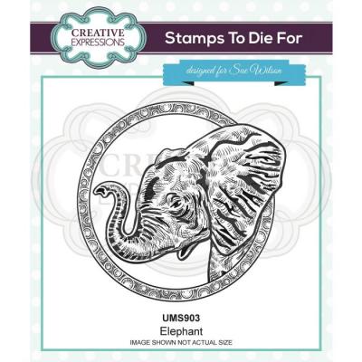 Creative Expressions Pre Cut Clear Stamp - Elephant
